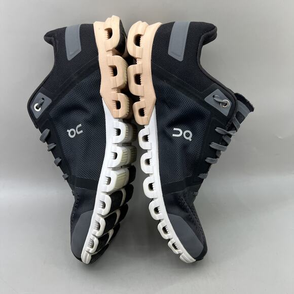 On Cloudflow Running Sneakers Women Size 9.5 Gray Pink Mesh Comfort Low Top Shoe - Picture 6 of 8